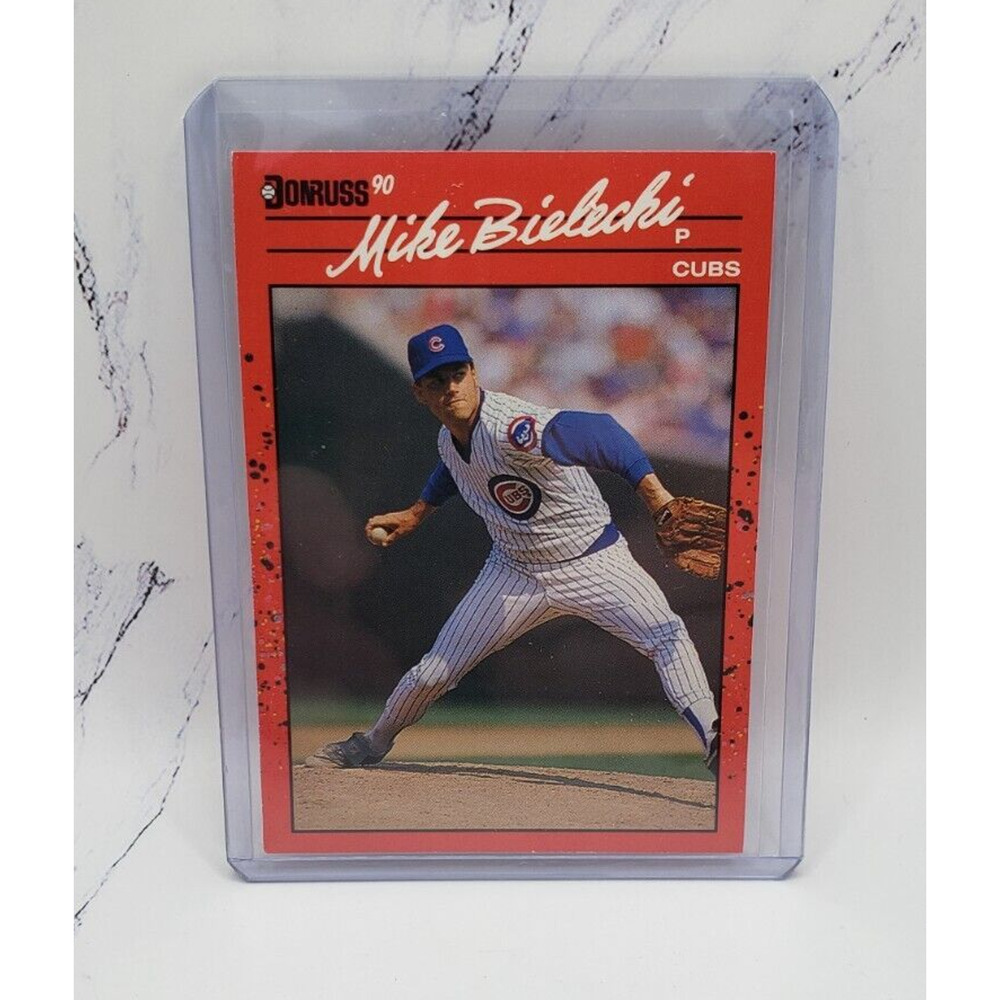 1990 Donruss 373 Mike Bielecki Chicago Cubs Baseball Card